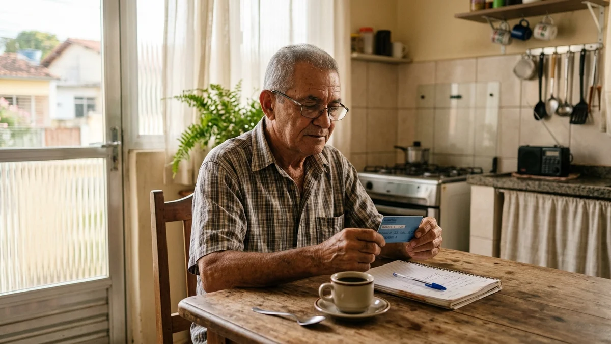 Fotografia documental brasileira de uma pessoa idosa brasileira de cerca de 65 anos